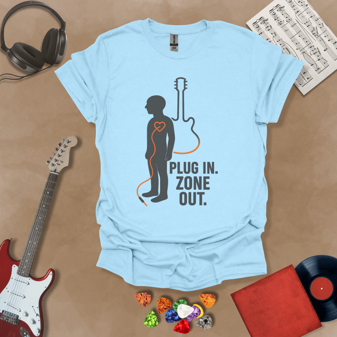 Plug In. Zone Out. Unisex Softstyle T-Shirt