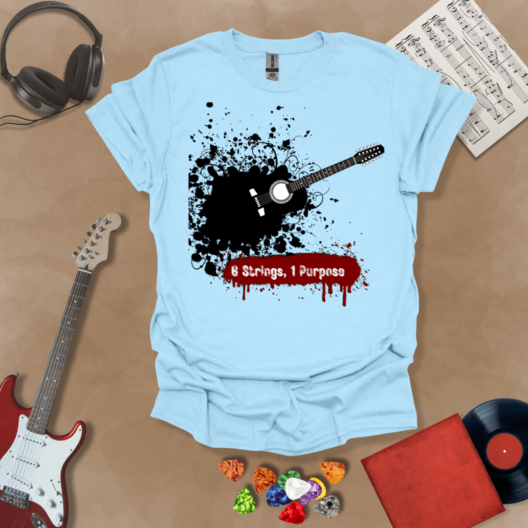 6 Strings, 1 Purpose Unisex Softstyle T-Shirt