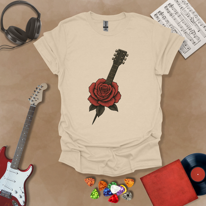 Guitar Rose Unisex Softstyle T-Shirt