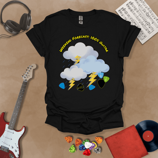 Weekend Forecast 100% Guitar Unisex Softstyle T-Shirt