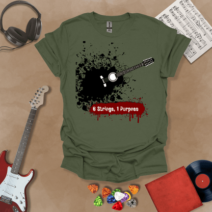 6 Strings, 1 Purpose Unisex Softstyle T-Shirt