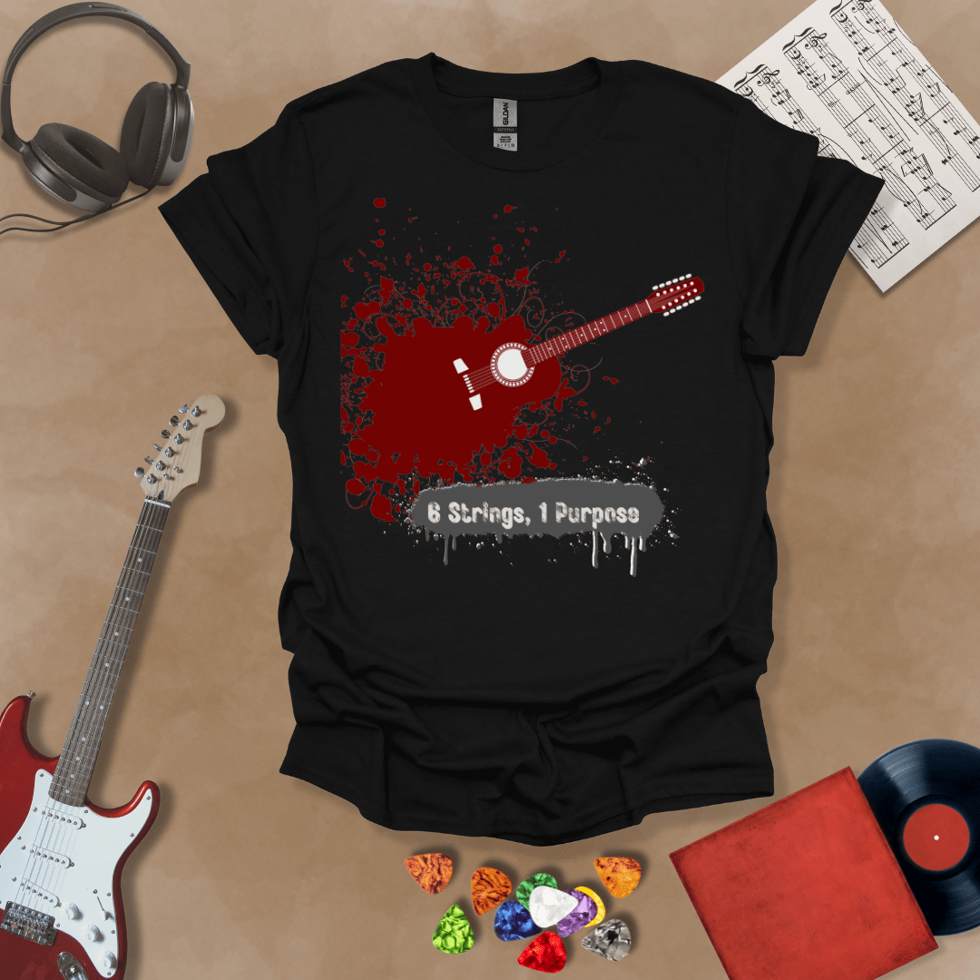 6 Strings, 1 Purpose Unisex Softstyle T-Shirt