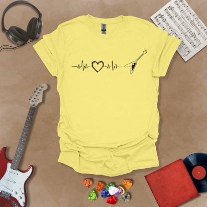 Guitar Heartbeat Unisex Softstyle T-Shirt