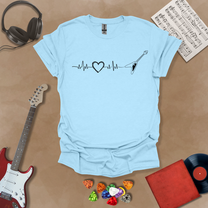 Guitar Heartbeat Unisex Softstyle T-Shirt