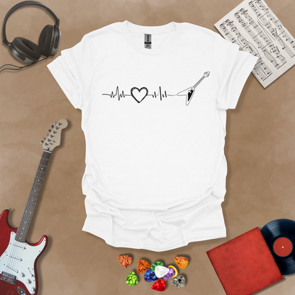 Guitar Heartbeat Unisex Softstyle T-Shirt