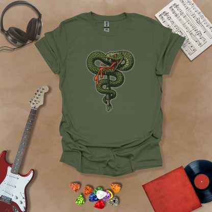 Viper: Art Series – Coiled Wrap Unisex Softstyle T-Shirt